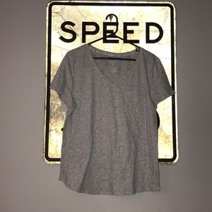 Plain gray T-shirt